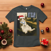 Funny Cat Christmas T Shirt Night Time Security Guard - Wonder Print Shop