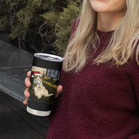 Funny Cat Christmas Tumbler Cup Night Time Security Guard - Wonder Print Shop