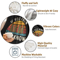 67 Six Seven Book Lover Meme Throw Blanket If You Know You Know - Wonder Print Shop