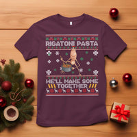 Marcus The Worm Christmas Meme T Shirt Rigatoni Pasta We Will Make Some Together - Wonder Print Shop
