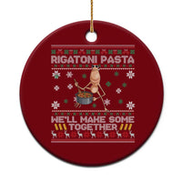 Marcus The Worm Christmas Meme Ceramic Ornament Rigatoni Pasta We Will Make Some Together - Wonder Print Shop