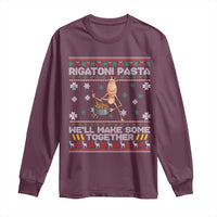 Marcus The Worm Christmas Meme Long Sleeve Shirt Rigatoni Pasta We Will Make Some Together - Wonder Print Shop