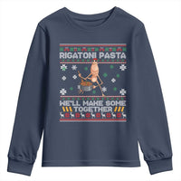 Marcus The Worm Christmas Meme Youth Sweatshirt Rigatoni Pasta We Will Make Some Together - Wonder Print Shop