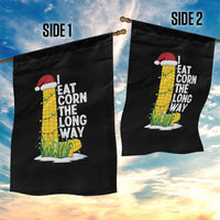 I Eat Corn The Long Way Garden Flag Funny Corn Adult Humor Christmas - Wonder Print Shop