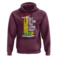 I Eat Corn The Long Way Hoodie Funny Corn Adult Humor Christmas - Wonder Print Shop