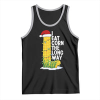 I Eat Corn The Long Way Tank Top Funny Corn Adult Humor Christmas - Wonder Print Shop