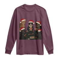 Poker Cats Christmas Meme Shirt Long Sleeve Shirt Funny Gambling Cat - Wonder Print Shop
