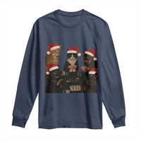 Poker Cats Christmas Meme Shirt Long Sleeve Shirt Funny Gambling Cat - Wonder Print Shop