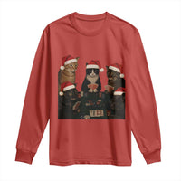 Poker Cats Christmas Meme Shirt Long Sleeve Shirt Funny Gambling Cat - Wonder Print Shop