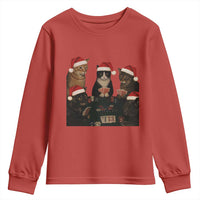 Poker Cats Christmas Meme Shirt Youth Sweatshirt Funny Gambling Cat - Wonder Print Shop