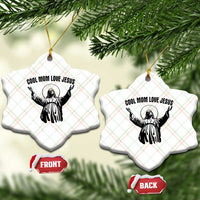 Christian Mom Faith Ceramic Ornament Cool Mom Love Jesus - Wonder Print Shop