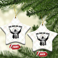 Christian Mom Faith Ceramic Ornament Cool Mom Love Jesus - Wonder Print Shop