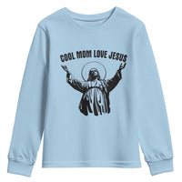 Christian Mom Faith Youth Sweatshirt Cool Mom Love Jesus - Wonder Print Shop