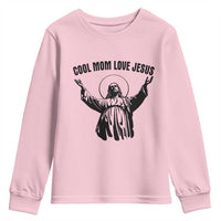 Christian Mom Faith Youth Sweatshirt Cool Mom Love Jesus - Wonder Print Shop