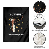 Marcus The Worm Meme Garden Flag I Survived 67 Days On Rigatoni - Wonder Print Shop