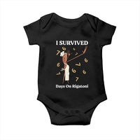 Marcus The Worm Meme Baby Onesie I Survived 67 Days On Rigatoni - Wonder Print Shop
