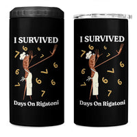 Marcus The Worm Meme 4 in 1 Can Cooler Tumbler I Survived 67 Days On Rigatoni - Wonder Print Shop