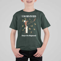 Marcus The Worm Meme T Shirt For Kid I Survived 67 Days On Rigatoni - Wonder Print Shop