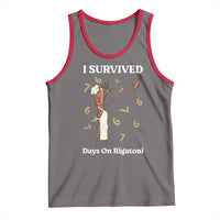 Marcus The Worm Meme Tank Top I Survived 67 Days On Rigatoni - Wonder Print Shop