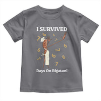 Marcus The Worm Meme Toddler T Shirt I Survived 67 Days On Rigatoni - Wonder Print Shop