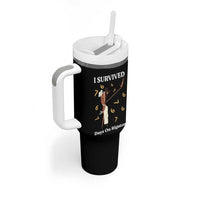 Marcus The Worm Meme Tumbler With Handle I Survived 67 Days On Rigatoni - Wonder Print Shop