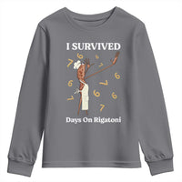 Marcus The Worm Meme Youth Sweatshirt I Survived 67 Days On Rigatoni - Wonder Print Shop