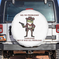 Cowboy Frog Meme Spare Tire Cover Funny Me No Problemo Narrator - Wonder Print Shop