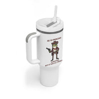 Cowboy Frog Meme Tumbler With Handle Funny Me No Problemo Narrator - Wonder Print Shop