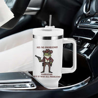 Cowboy Frog Meme Tumbler With Handle Funny Me No Problemo Narrator - Wonder Print Shop