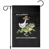 Cowboy Goose Meme Garden Flag Funny Frog Me No Problemo Narrator - Wonder Print Shop