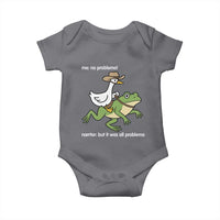 Cowboy Goose Meme Baby Onesie Funny Frog Me No Problemo Narrator - Wonder Print Shop