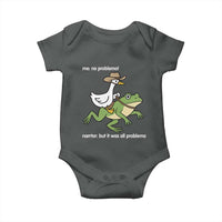 Cowboy Goose Meme Baby Onesie Funny Frog Me No Problemo Narrator - Wonder Print Shop