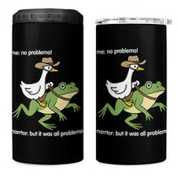 Cowboy Goose Meme 4 in 1 Can Cooler Tumbler Funny Frog Me No Problemo Narrator - Wonder Print Shop