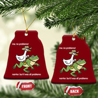 Cowboy Goose Meme Ceramic Ornament Funny Frog Me No Problemo Narrator - Wonder Print Shop