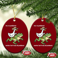 Cowboy Goose Meme Ceramic Ornament Funny Frog Me No Problemo Narrator - Wonder Print Shop