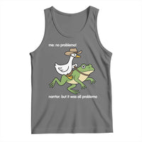 Cowboy Goose Meme Tank Top Funny Frog Me No Problemo Narrator - Wonder Print Shop