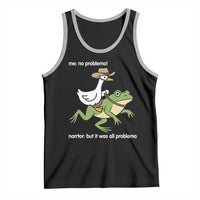 Cowboy Goose Meme Tank Top Funny Frog Me No Problemo Narrator - Wonder Print Shop