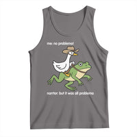 Cowboy Goose Meme Tank Top Funny Frog Me No Problemo Narrator - Wonder Print Shop