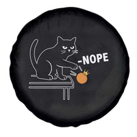 No Kings Protest Spare Tire Cover Funny Cat Kicking Crown - Wonder Print Shop