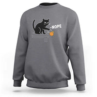 No Kings Protest Sweatshirt Funny Cat Kicking Crown - Wonder Print Shop