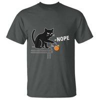 No Kings Protest T Shirt Funny Cat Kicking Crown - Wonder Print Shop