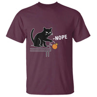 No Kings Protest T Shirt Funny Cat Kicking Crown - Wonder Print Shop