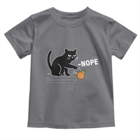 No Kings Protest Toddler T Shirt Funny Cat Kicking Crown - Wonder Print Shop