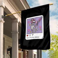 Anti Valentine Garden Flag Funny Skeleton Selfie Meme - Wonder Print Shop