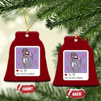Anti Valentine Ceramic Ornament Funny Skeleton Selfie Meme - Wonder Print Shop