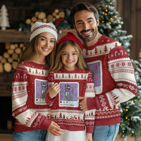 Anti Valentine Ugly Christmas Sweater Funny Skeleton Selfie Meme - Wonder Print Shop