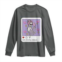 Anti Valentine Long Sleeve Shirt Funny Skeleton Selfie Meme - Wonder Print Shop