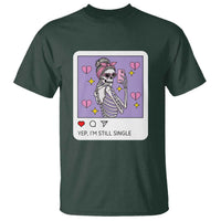 Anti Valentine T Shirt Funny Skeleton Selfie Meme - Wonder Print Shop