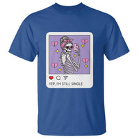 Anti Valentine T Shirt Funny Skeleton Selfie Meme - Wonder Print Shop