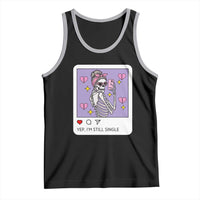 Anti Valentine Tank Top Funny Skeleton Selfie Meme - Wonder Print Shop